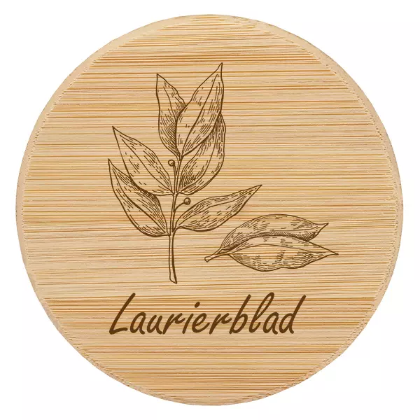Houten deksel "Laurierblad" voor WECK RR60 Houten deksel "Laurierblad" voor WECK RR60