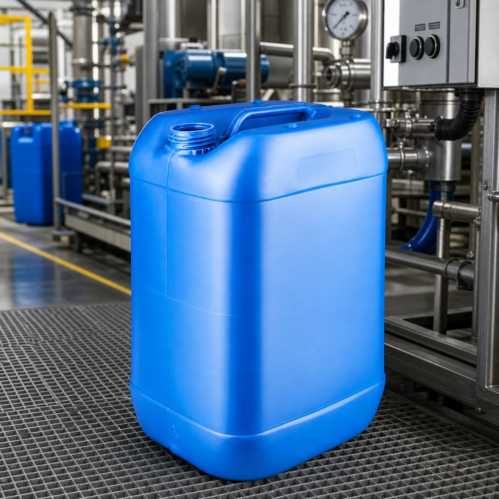 Canister 25 liter blauw zonder sluiting Jerrycan van 25 liter, blauw, voor water, chemicaliën en brandstoffen, zonder originele dop