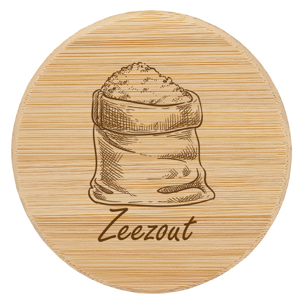 Houten deksel "Zeezout" voor WECK RR60