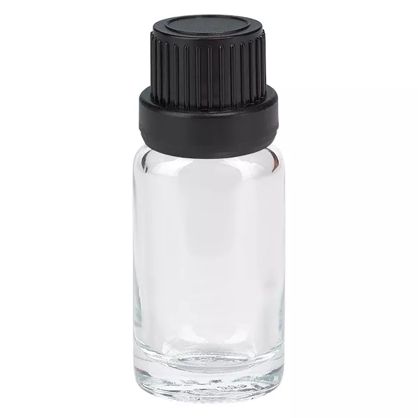 10ml flesje 11mm SV zwart OV ClearLine UT18/10 10ml flesje 11mm SV zwart OV ClearLine UT18/10