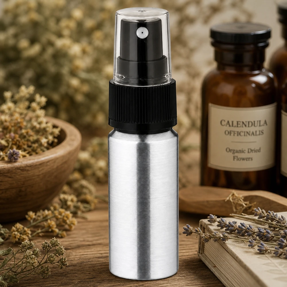Lichtgewicht aluminium sprayflacon van 20 ml - ideaal voor op reis en mobiel gebruik