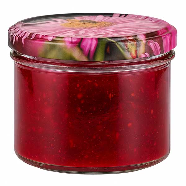 225ml bekers met BasicSeal deksel Bloemen decor UNiTWIST