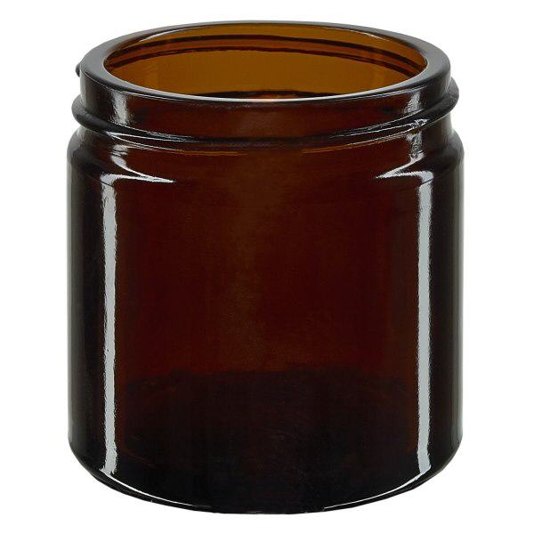 Glazen pot 60ml bruin glas 51mm/R3, zonder sluiting Glazen pot 60ml bruin glas 51mm/R3, zonder sluiting