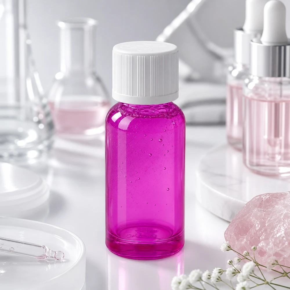 20ml flesje 11mm schroefdop wit standaard kindveilige PurpleLine UT18/20 Precisie glazen fles 20ml met STD-sluitsysteem voor het exact portioneren van vloeistoffen