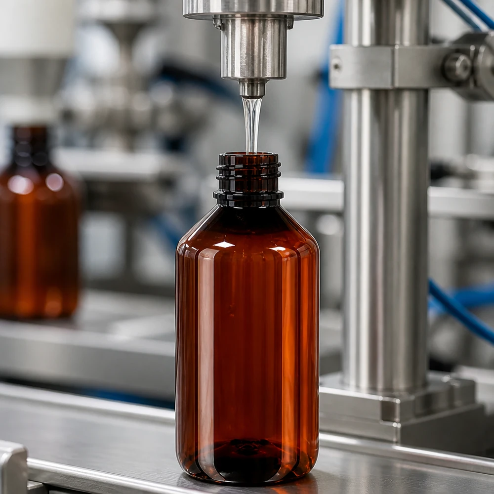 Lichtbestendige PET-fles van 750 ml met OV-veiligheidssluiting voor vloeistoffen en oliën