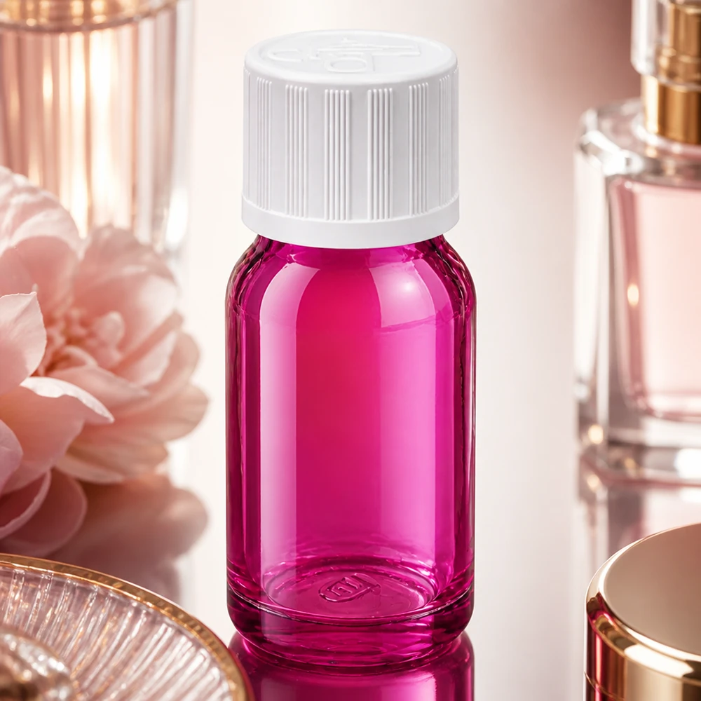 10ml flesje 11mm schroefdop wit standaard kinderveilige PurpleLine UT18/10 10ml violet glazen flesje met SV draad voor het veilig bewaren van lichtgevoelige stoffen