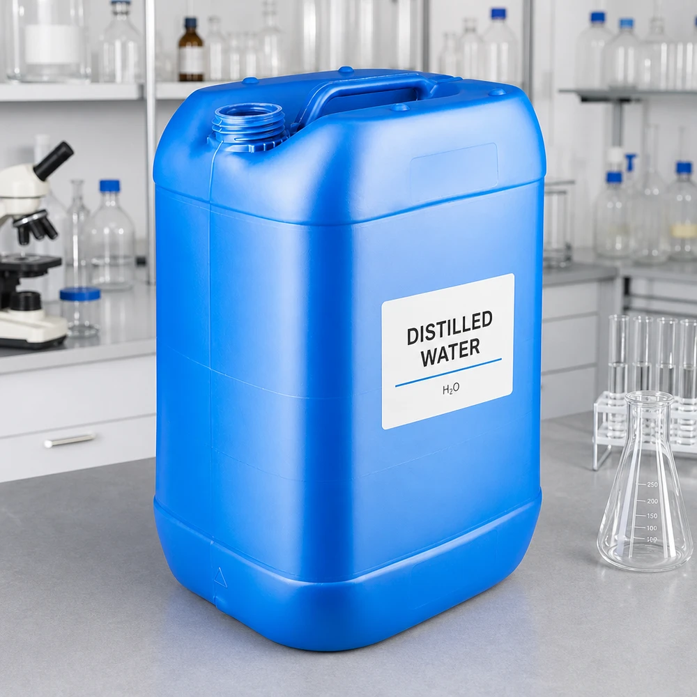 Canister 25 liter blauw zonder sluiting Blauwe industriële jerrycan van 25 liter, rechthoekig, zonder sluiting, voor chemische vloeistoffen