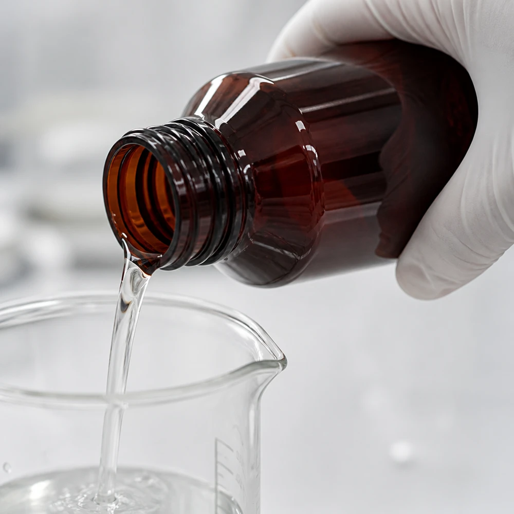 PET-fles 50ml met zwarte spuitdop OV Braunglasoptik PET Flasche 50ml mit breitem Schraubverschluss für lichtempfindliche Lösungen