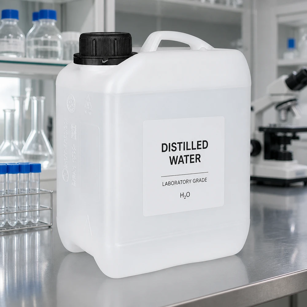 Voedselveilige jerrycan van 2,5 liter met OV-sluiting, ideaal voor laboratoriumvloeistoffen
