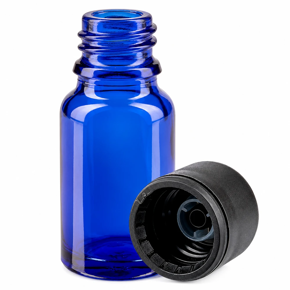 10ml flacon 6mm SV zwart STD BlueLine UT18/10
