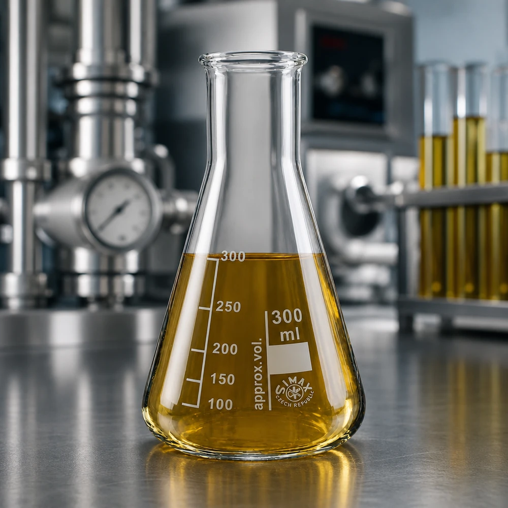 Erlenmeyer 300ml nauwe hals borosilicaat met afgeronde rand