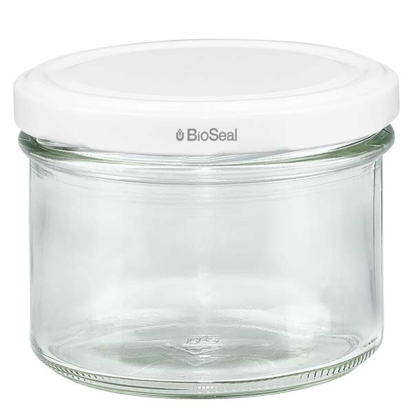 225ml bekers met BioSeal deksel wit UNiTWIST