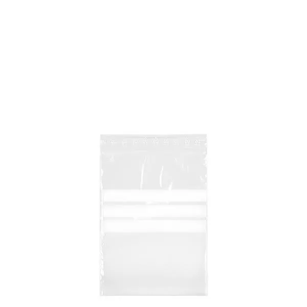 100 PolyZip-zakken 80x120mm met etiket dikte: 50 mµ 100 PolyZip-zakken 80x120mm met etiket dikte: 50 mµ