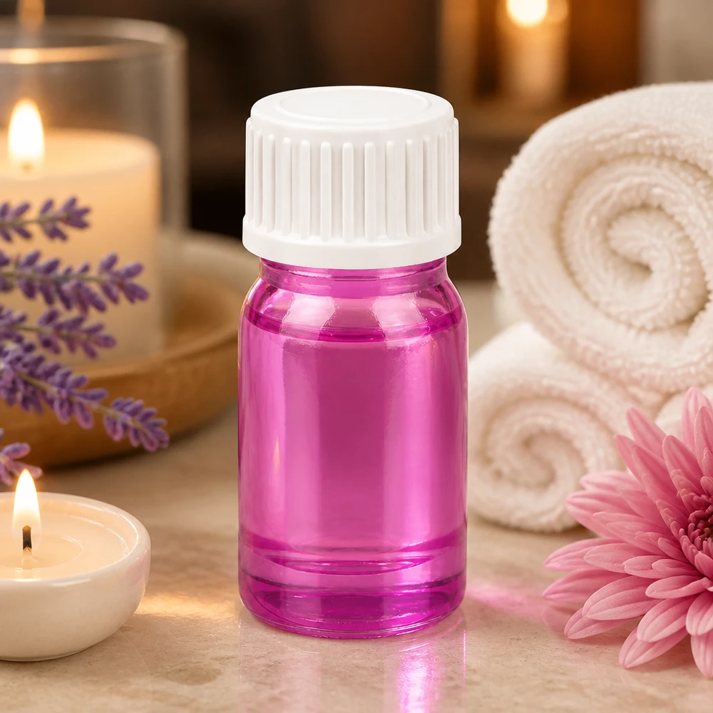 5ml STD druppelflacon PurpleLine transparant violet met gecontroleerde druppelafgifte