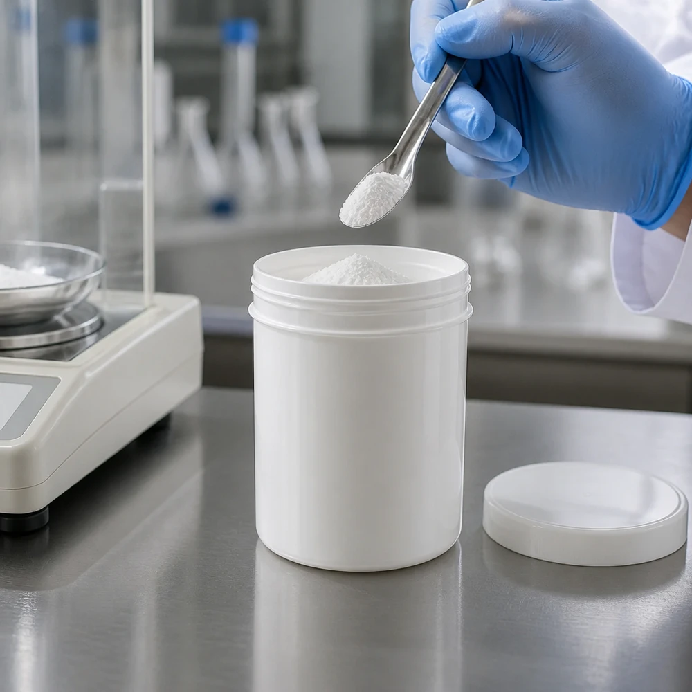 Zalfpot 200 g wit met schroefdeksel wit (PP) Voedselveilige witte PP-zalfpot van 200 g met schroefdeksel, geschikt voor cosmetica en farmaceutische producten