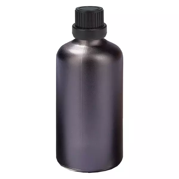 100ml fles 11mm SV zwart OV BlackLine UT18/100 100ml fles 11mm SV zwart OV BlackLine UT18/100