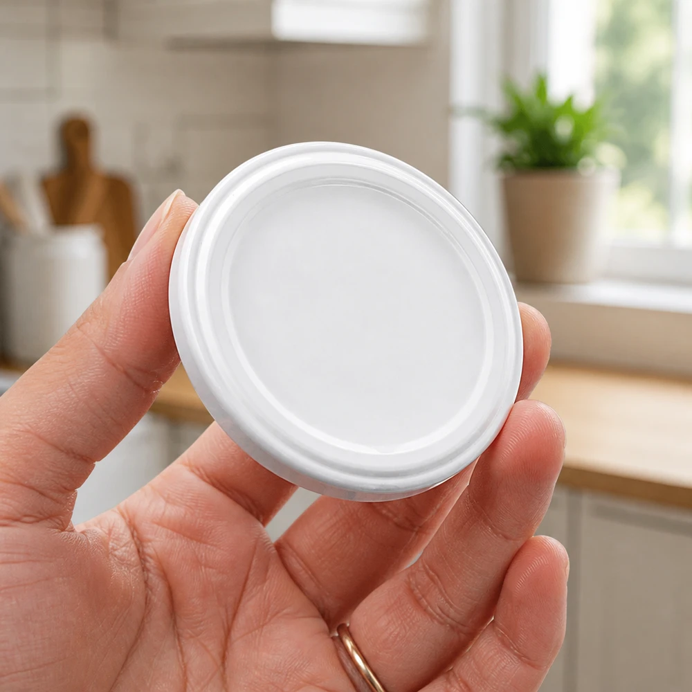 63mm BioSeal deksel wit (TO63) UNiTWIST UNiTWIST TO63 wit BioSeal inmaakdeksel, handig formaat, geschikt voor jampotten
