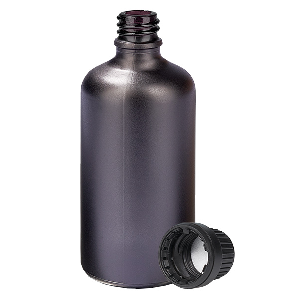 100ml fles 11mm SV zwart OV BlackLine UT18/100 100ml fles 11mm SV zwart OV BlackLine UT18/100