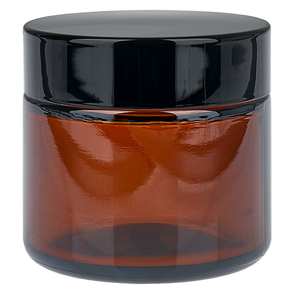 Glazen pot 60ml bruin met deksel UNiTWIST Glazen pot 60ml bruin met deksel UNiTWIST