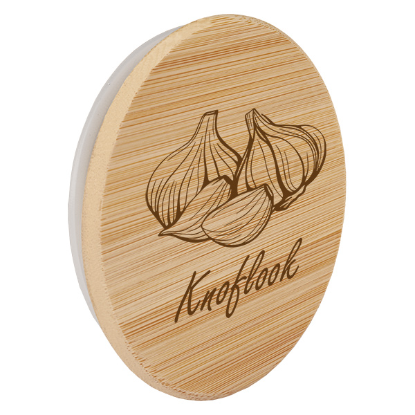 Houten deksel "Knoflook" voor WECK RR60 Houten deksel "Knoflook" voor WECK RR60