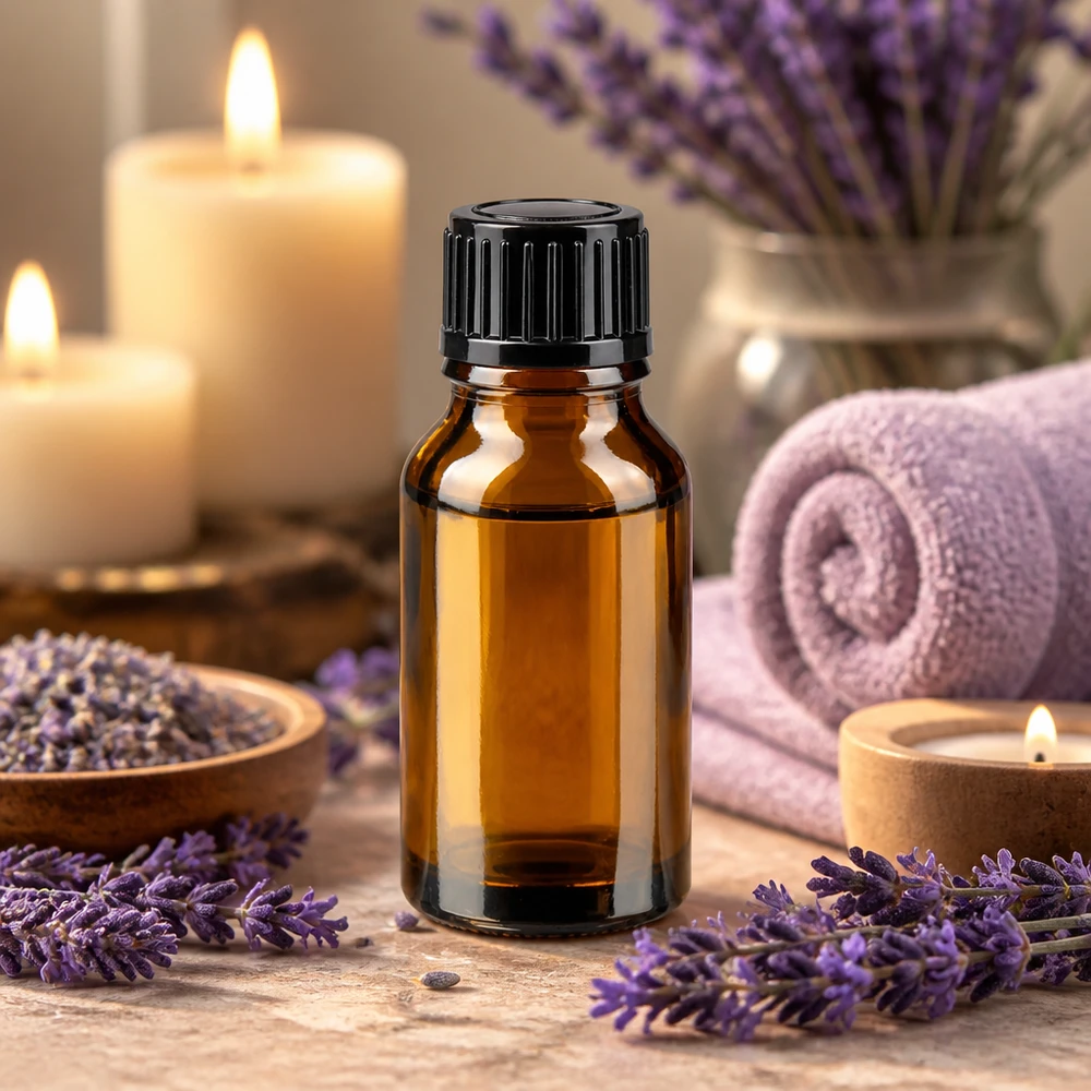 Bruine glazen fles 15ml met zwart schroefsluiting Amberkleurige glazen fles van 15 ml met zwarte schroefdop voor cosmetische en natuurgeneeskundige toepassingen