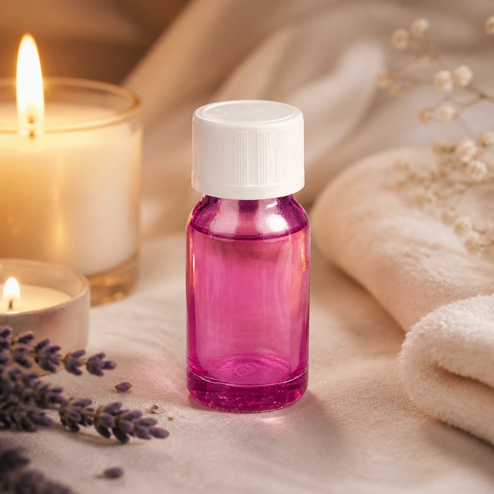 10ml druppelflesje 1.2mm wit standaard kindveilige PurpleLine.UT18/10 Druppelflesje 10ml met 1,2mm doseeropening in violet voor zuinig productgebruik