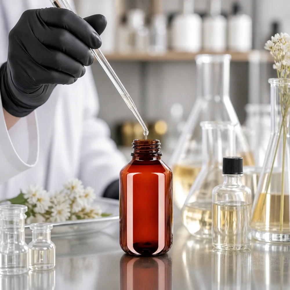 50 ml PET medicijnfles met verstuiver zwart GCMI 28/410 incl. dop transparant, standaard Bruine, tegen licht beschermde PET-fles van 100 ml voor gevoelige laboratoriumstoffen en oliën