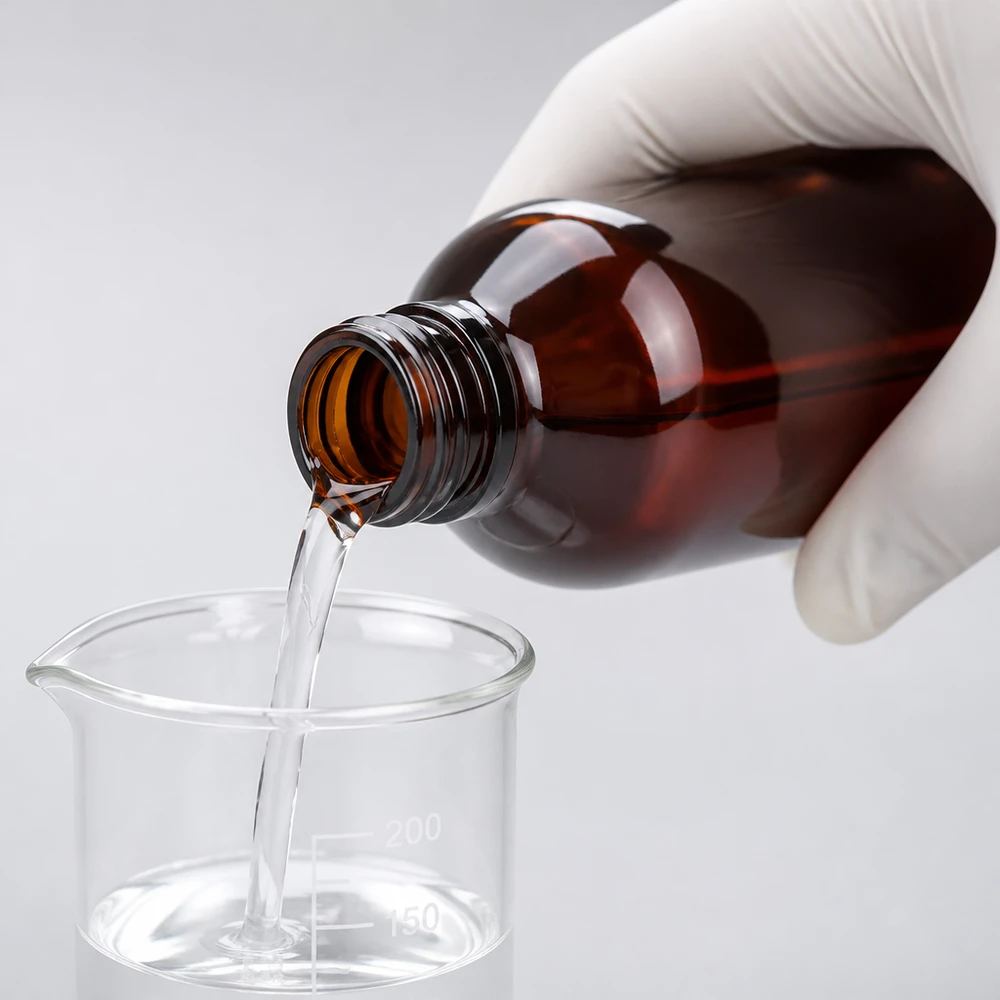 PET-fles 250ml met dispenserpomp zwart Bruine plastic fles van 250 ml, gemaakt van voedselveilig PET, tijdens het nauwkeurig afvullen in het laboratorium