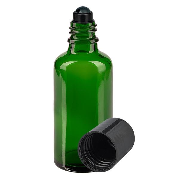 Glas deostick fles groen 50ml, lege deo roller (Roll On) Glas deostick fles groen 50ml, lege deo roller (Roll On)
