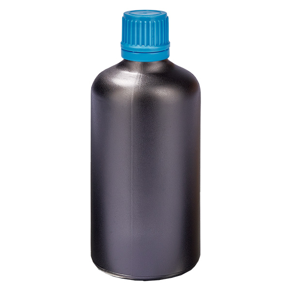 100ml flacon 11mm SV blauw OV BlackLine UT18/100 100ml flacon 11mm SV blauw OV BlackLine UT18/100