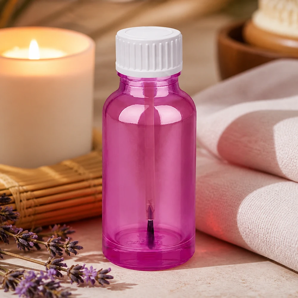 Handig cosmeticaflesje 20ml met kwastje voor gelijkmatig aanbrengen van het product