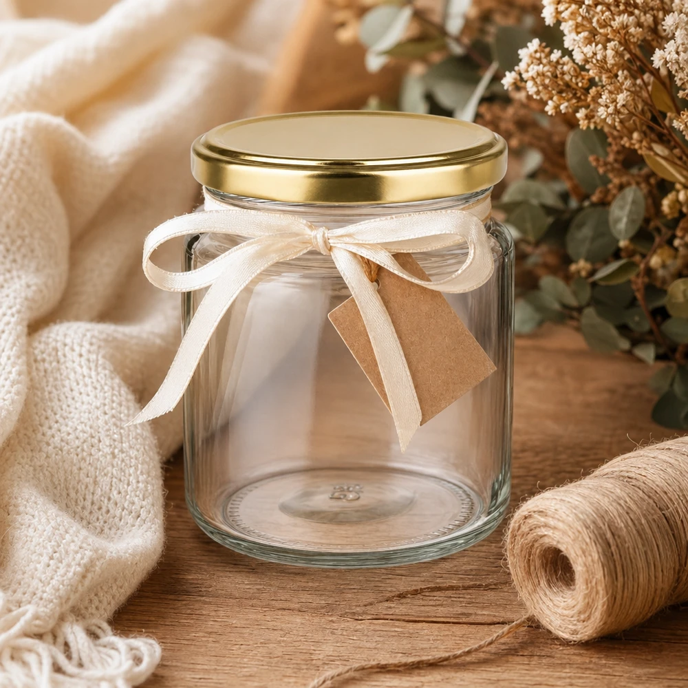 Honingpot 350 g met gouden BasicSeal UNiTWIST-deksel