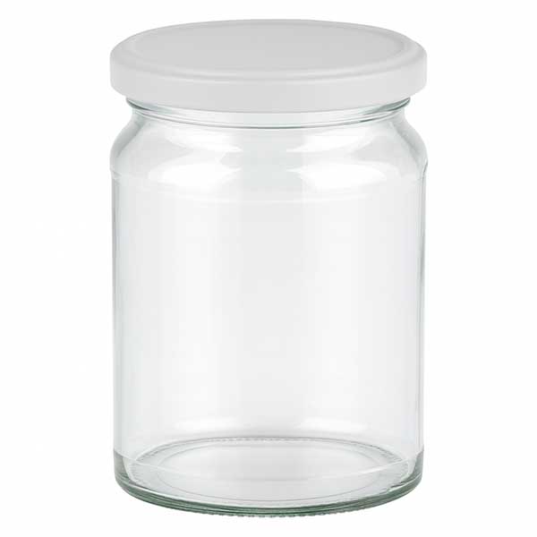 205ml rond glas met BasicSeal deksel wit UNiTWIST