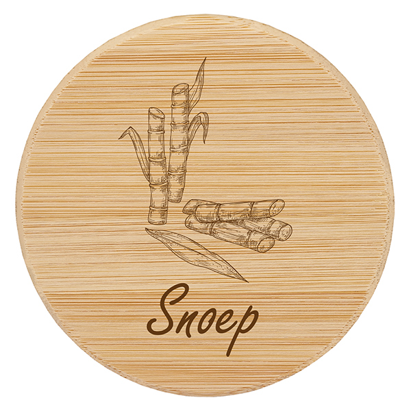 Houten deksel "Snoep" voor WECK RR100 Houten deksel "Snoep" voor WECK RR100
