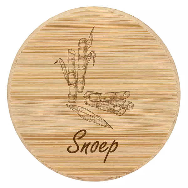 Houten deksel "Snoep" voor WECK RR100 Houten deksel "Snoep" voor WECK RR100