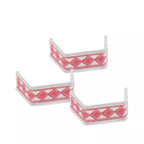 100 x U-Clip van papier, lengte 33, rood/wit 100 x U-Clip van papier, lengte 33, rood/wit