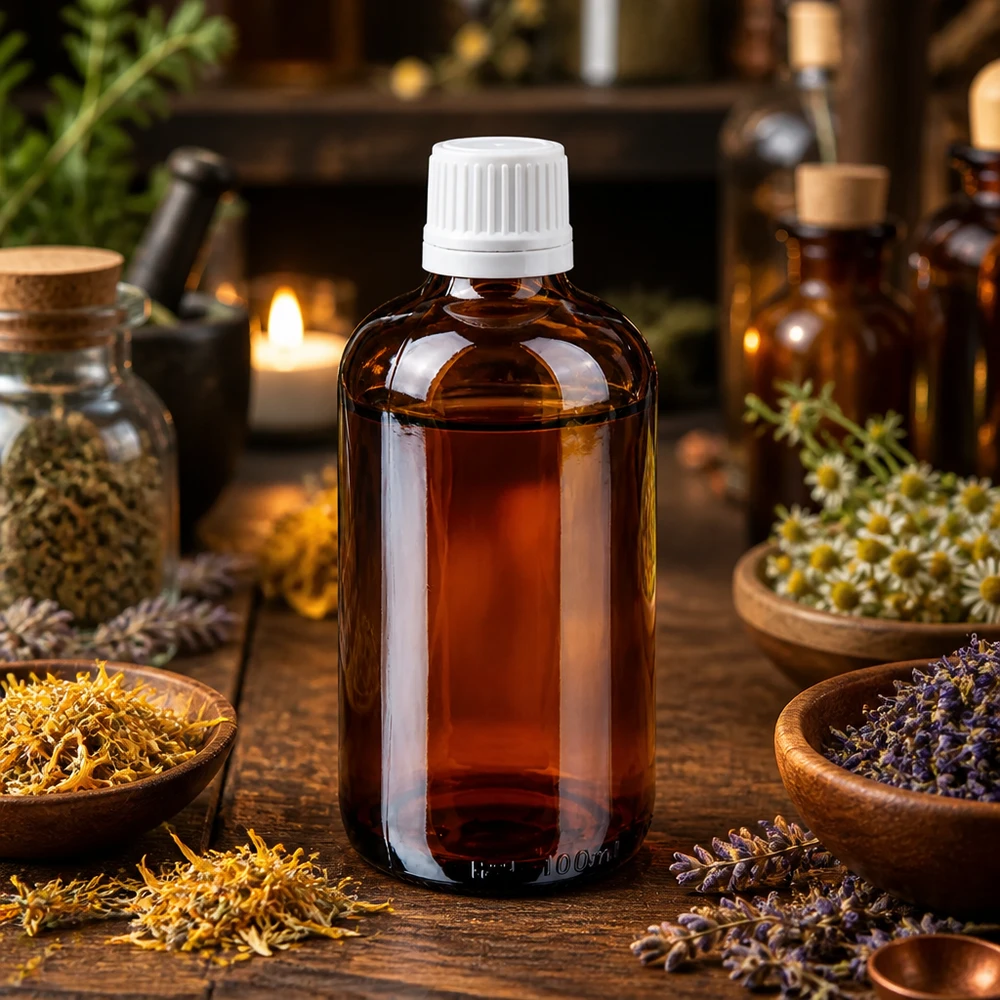 Bruine glazen fles 100ml met wit druppelsluiting 1.2mm VR Donkerbruine fles van 100 ml met witte druppeldop voor etherische oliën en natuurlijke geneesmiddelen