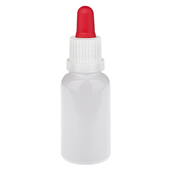 20 ml pipetflesje wit/rood originele sluiting WhiteLine UT18/20