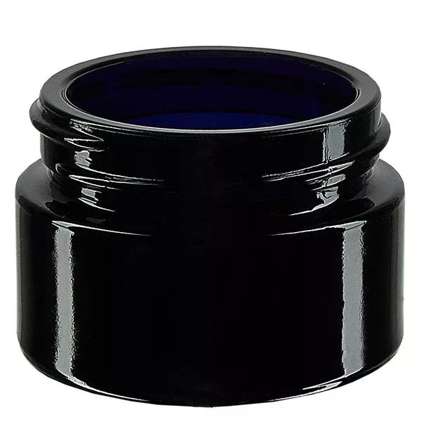 Cosmeticapot violetglas 30ml, zonder sluiting