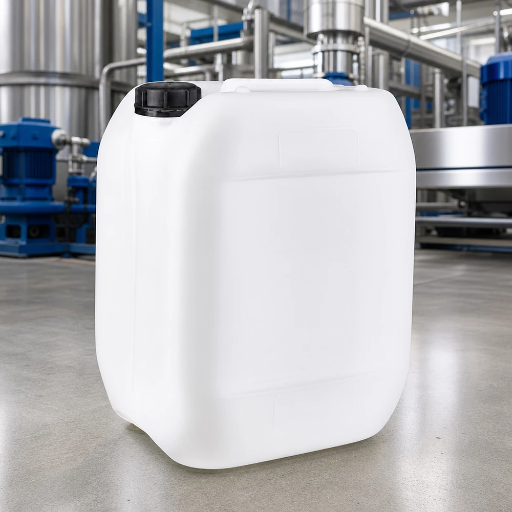 10l jerrycan, UN-toelating, met schroefsluiting Stevige vloeistofkan van 10 liter met lekvrije schroefdop, geschikt voor het vervoer van gevaarlijke stoffen