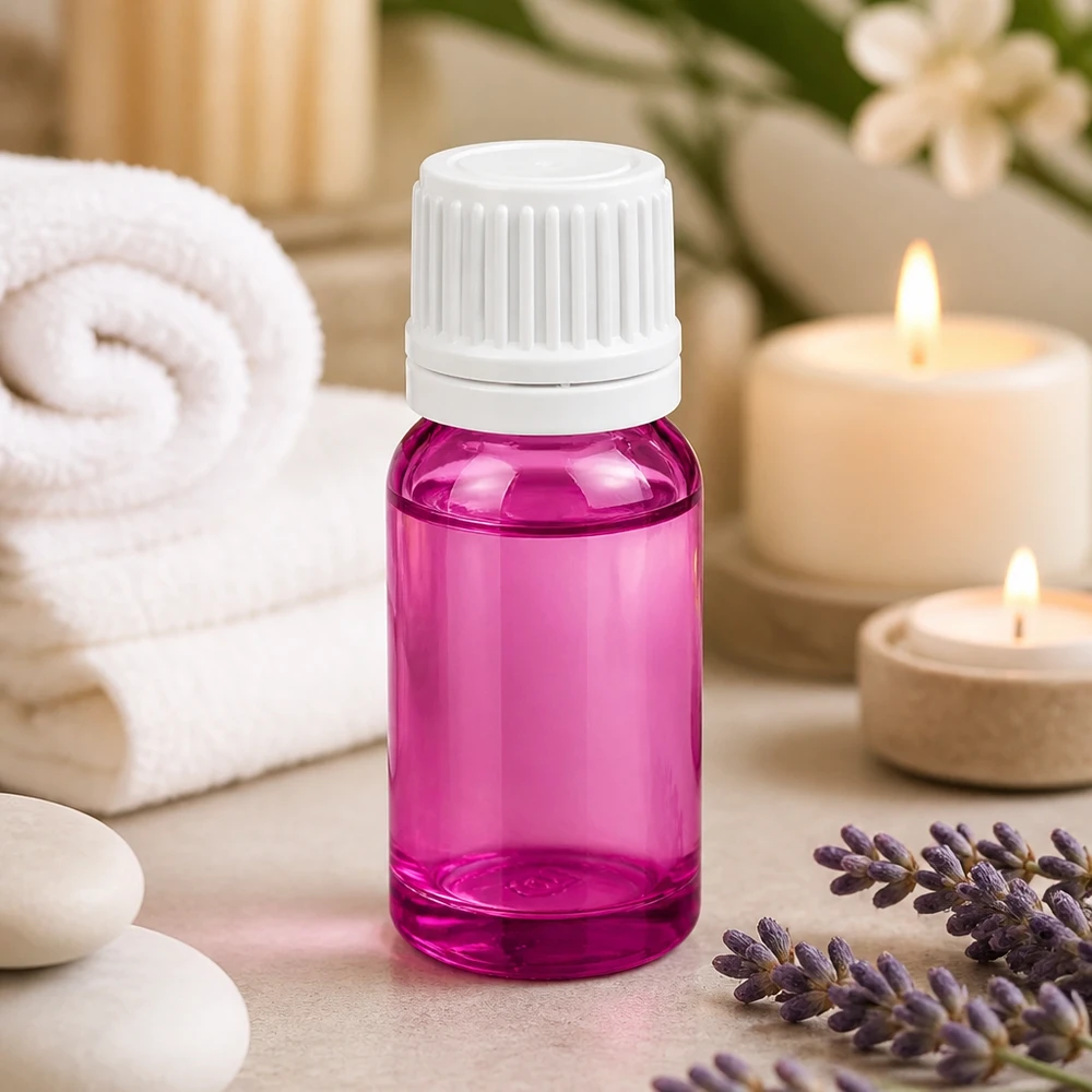 10ml druppelflesje 0.7mm wit Originality schroefdop PurpleLine UT18/10 Paars druppelflesje 10ml ideaal voor doe-het-zelf cosmetica en zelfgemaakte serums