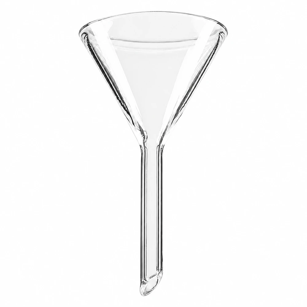 Borosilicaatglas trechter 35mm diameter met 60 graden hoek voor laboratoriumgebruik