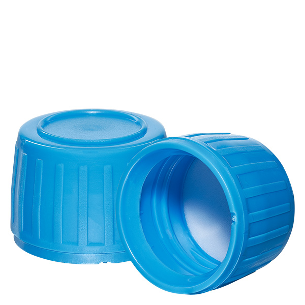 Schroefdop blauw met verzegelring PP28 ApoGlas Schroefdop blauw met verzegelring PP28 ApoGlas