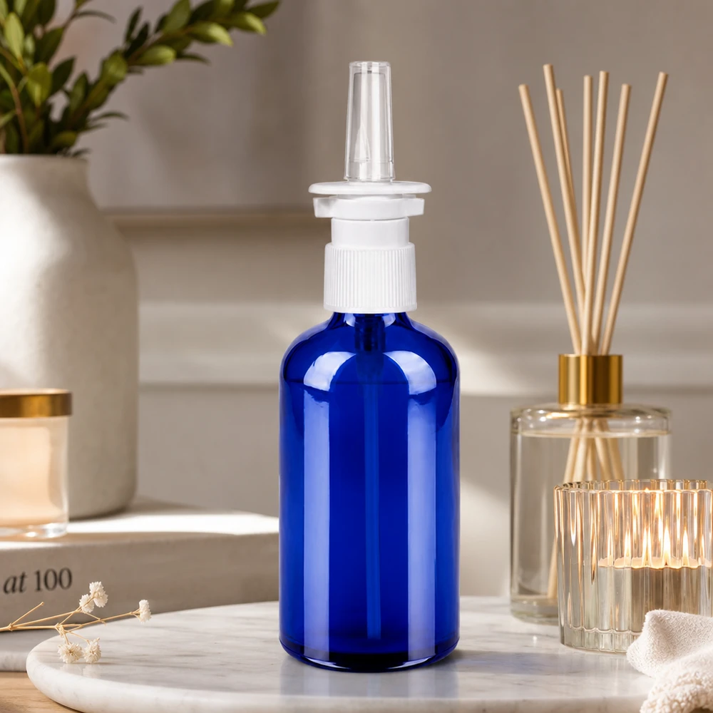 100ml neusspray flacon w./tr. STD BlueLine UT18/100 100 ml BlueLine neussprayfles met SOA-draad en druppelvrij sproeisysteem voor nauwkeurige toepassing