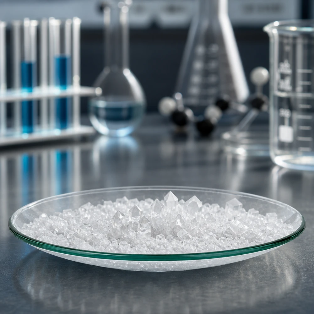Hittebestendige glazen schaal rond 120 mm diameter voor laboratoriumwerk en tests