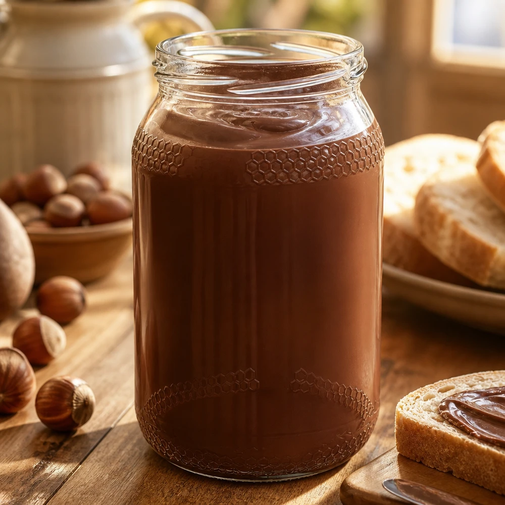 900ml Honigglas (TO82) ohne Deckel UNiTWIST UNiTWIST honingpot 900 ml TO82 als voorraadpot voor zoete broodbeleg zonder deksel