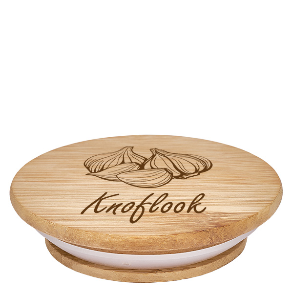 Houten deksel "Knoflook" voor WECK RR60 Houten deksel "Knoflook" voor WECK RR60