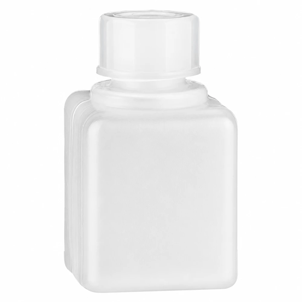 Chemicaliënfles 20 ml, nauwe hals, incl. sluiting GL 18 Compacte laboratoriumfles van 20 ml, PE-HD, smalle hals, naturel, voor het veilig bewaren van chemicaliën
