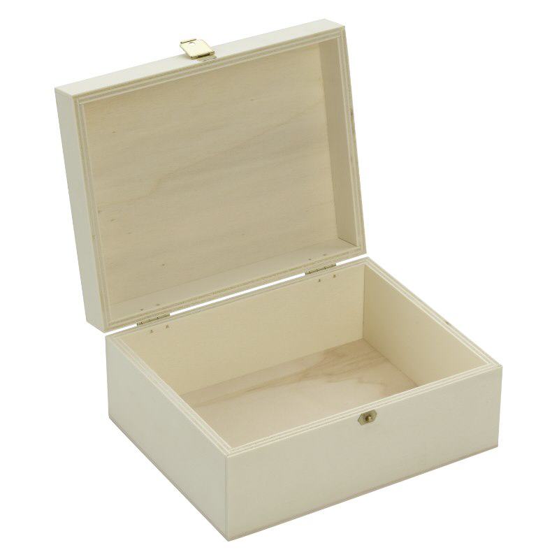 Houten box met klapdeksel 17x14x8cm (populieren triplex) Houten box met klapdeksel 17x14x8cm (populieren triplex)