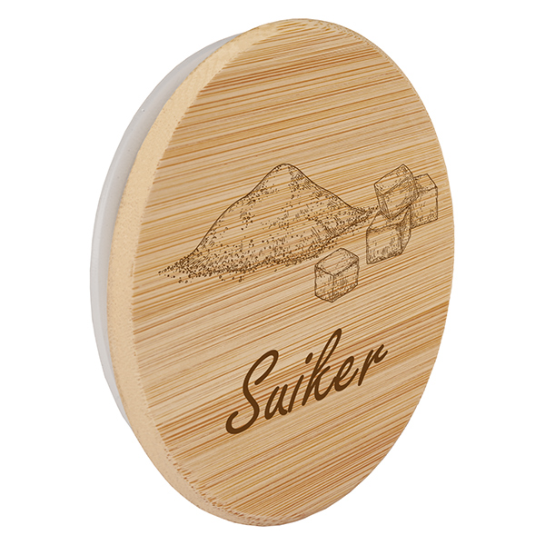 Houten deksel "Suiker" voor WECK RR100 Houten deksel "Suiker" voor WECK RR100